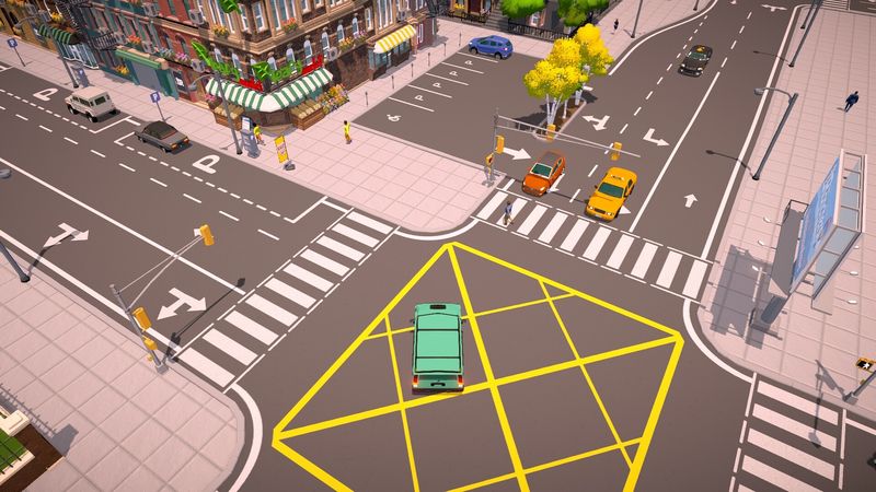 The Ranchers gameplay screenshot: the town's shop street seen from above